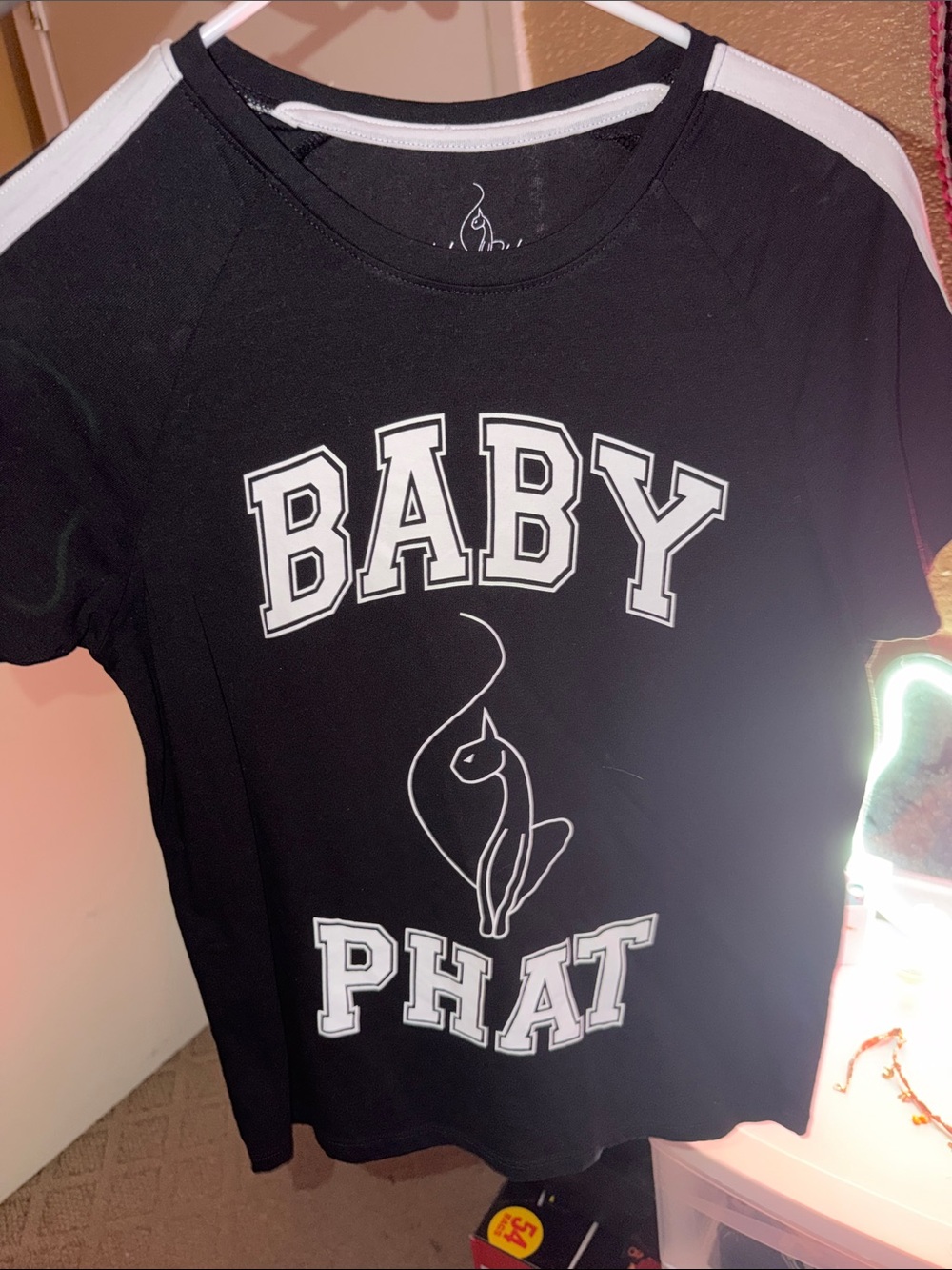 Baby Phat Black and White Logo Tee